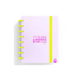 Carchivo Agenda De Discos Ingeniox Sin Fecha A5 80h 100gr Sv Neón Malva Pastel