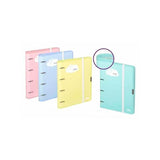 Carchivo Carpeta 4 Anillas 35mm Cartón Soft Con Goma Folio Turquesa