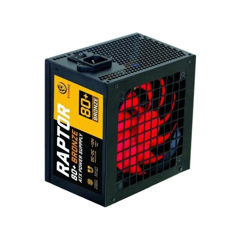 Cargador Atx Raptor 800w Bronze 80+, Single Raill, Dc-Dc Cargador Spelnia Wymagania Norm 80 Plus Bronze, Stabilna Moc Ciagla 800w - Maksymalna Moc