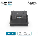 Cargador Bateria 60w Koma Tools Pro Series Battery