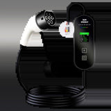 Cargador Coche Eléctrico Portátil 32a / 7kw / Sin Enchufe / 5m / Lcd - Ev Tipo 2