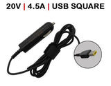Cargador De Coche Para Portátil Lenovo Thinkpad Ultrabook L440 20v 4.5a Usb Square 90w