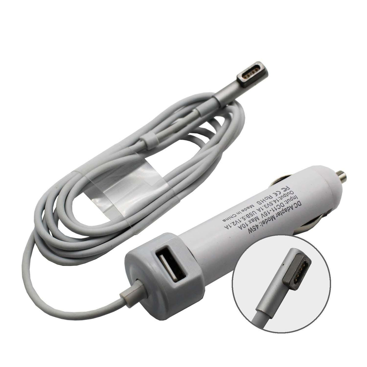 Cargador De Coche Para Portátil Apple Macbook Air A1244 A1369 A1370