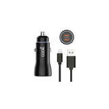 Cargador Cool Coche Dual Lightning 20w Black Cable