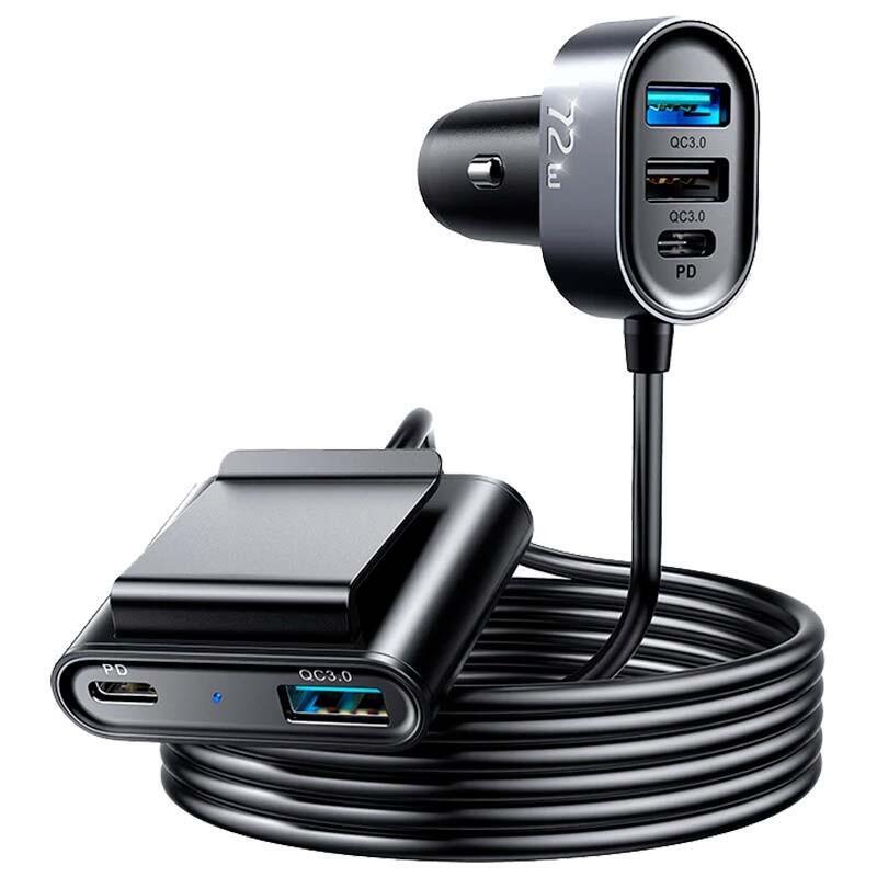 Cargador De Coche Joyroom Jr-Cl05 72w 3xusb-A Qc 3.0 + 2xusb-C Pd