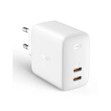 Cargador De Pared Aukey Pa-B4 Omnia Gan Blanco 2xusb