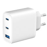 Cargador De Pared Spc Ultra Fast Charger 4342b 2xusb Tipo-C 1xusb 65w Blanco