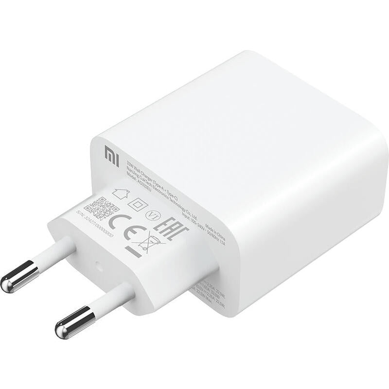 Cargador De Pared Xiaomi Mi 33w Wall Charger 1xusb Tipo-C 1xusb 33w