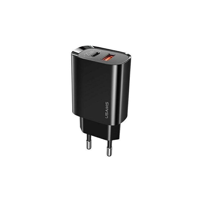 Cargador De Red 1xusb-C+1xusb T35 20w Pd3.0 Qc3.0 Carga Rápida