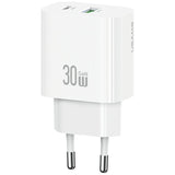 Cargador De Red 30w 1xusb-C 1xusb-A Fast Charging Blanca