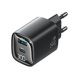 Cargador De Red 30w Gan Led Usb+Usb-C Cc229 Fast Charging Negra
