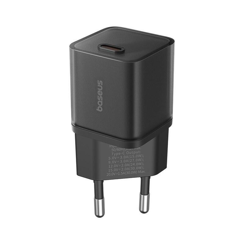 Cargador De Red Baseus Gan5s P10162504113-00  30w Negro