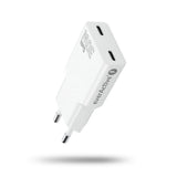 Cargador De Red Super Slim Qc 4+ 30w 2xusb-C Blanca Sc-385q