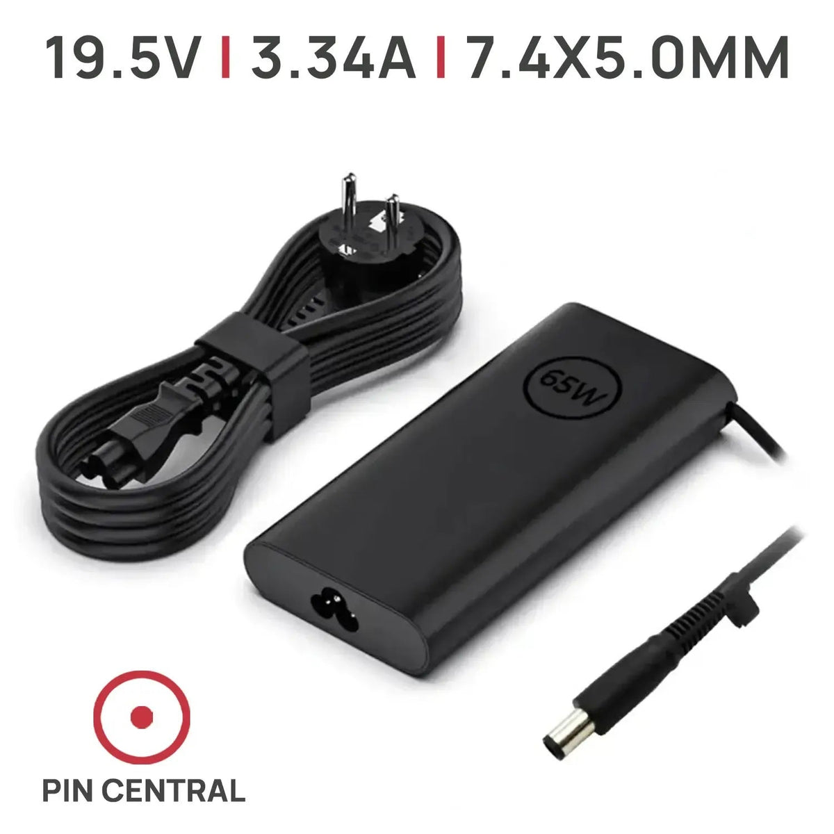 Cargador Para Portátil Dell 6Tfff | 06Tfff 65W 19.5V 3.34A 7.4X5.0Mm