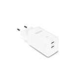 Cargador Gan 65w 2xusb-C Blanca