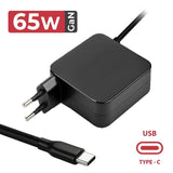 Cargador Gan Usb C Para Portátil 5v 20v 3.25a 65w Negro