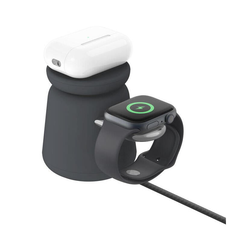 Cargador Inalámbrico  Belkin Boostcharge Pro Auriculares, Smartphone, Reloj Inteligente Carbón Vegetal Corriente Alterna Carga Rápida Interior
