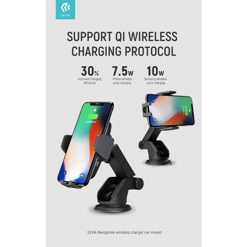 Cargador Inalámbrico Del Coche Del Soporte Magnético