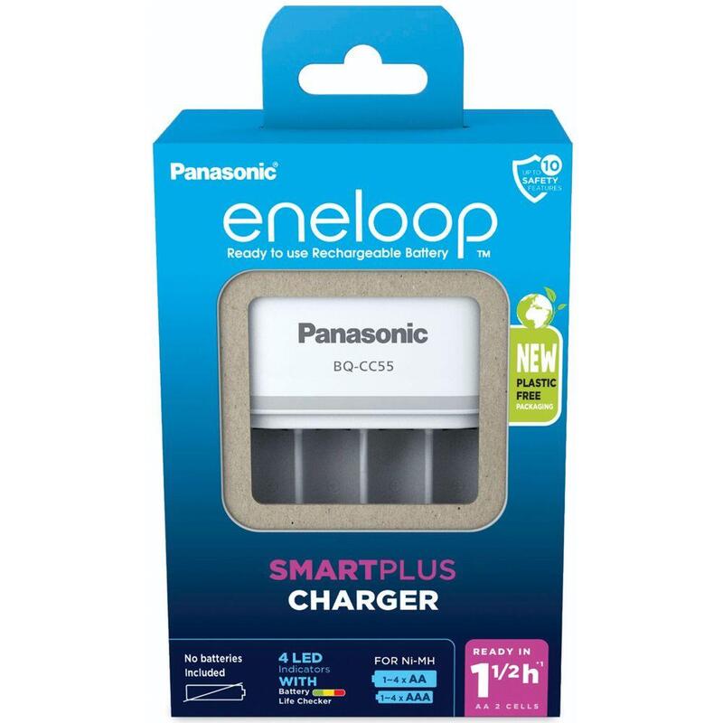 Cargador Inteligente Y Rapido Panasonic Eneloop Bq-Cc55e