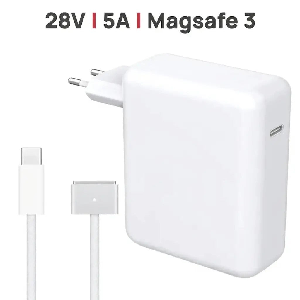 Cargador Mac Book Air Pro - M5 M4 M3 M2 M1 (2026 2025 2024 2023 2022 2021) 140W Magsafe 3 Cable Trenzado Usb-C A T De 2M