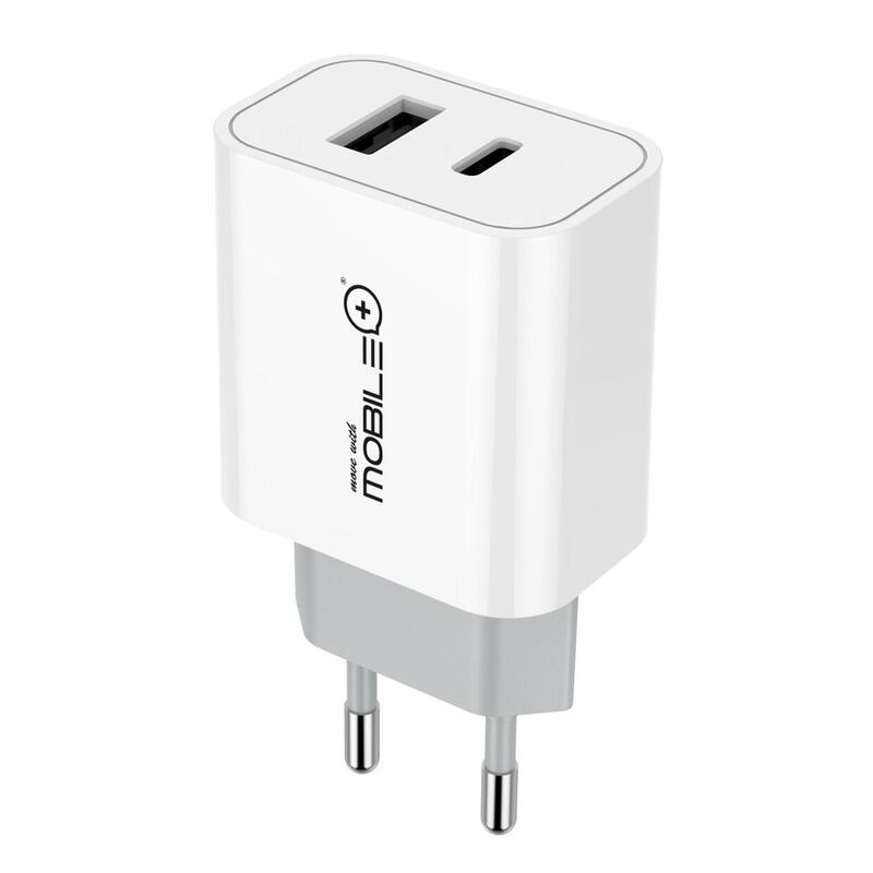 Cargador Mobile+ Mb-1030 Usb Tipo-C Qc+Pd20w