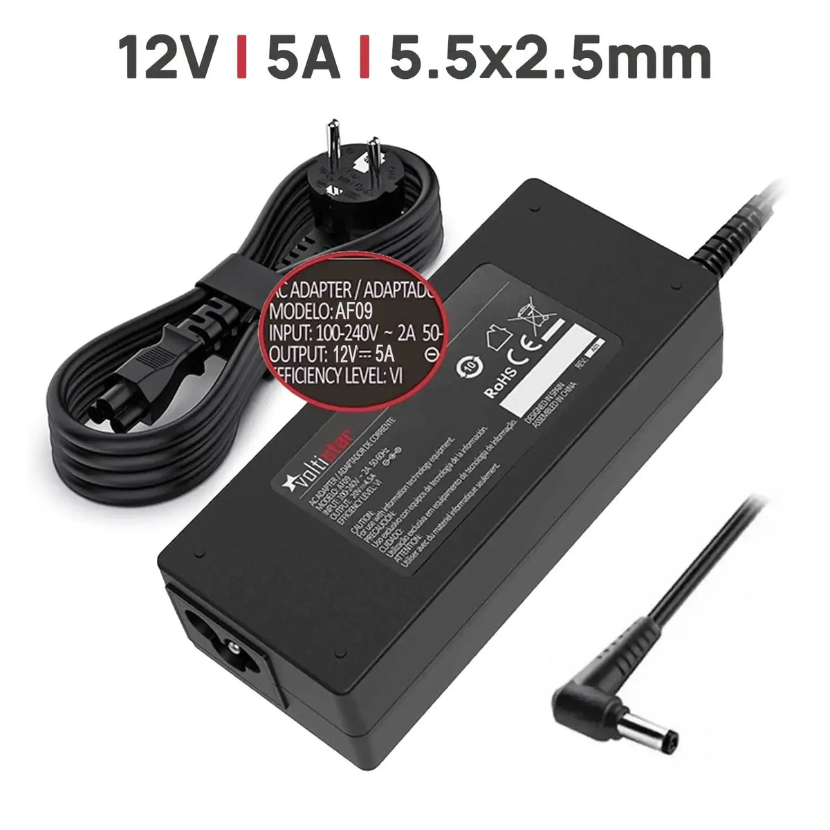 Cargador Para Monitor Channel Well Technology Paa060F 12V 5A