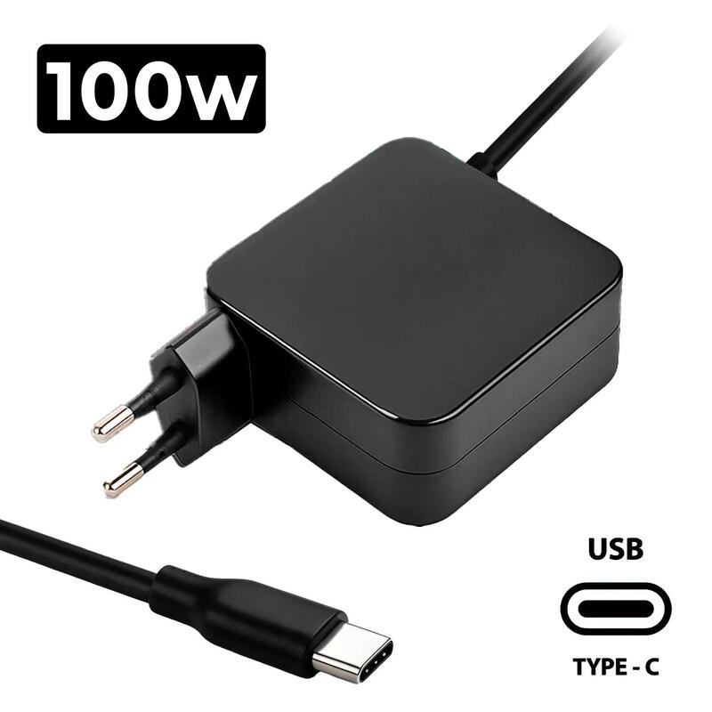 Cargador Multivoltaje  Para Portátil Usb C 5v   20v 5a 100w Negro