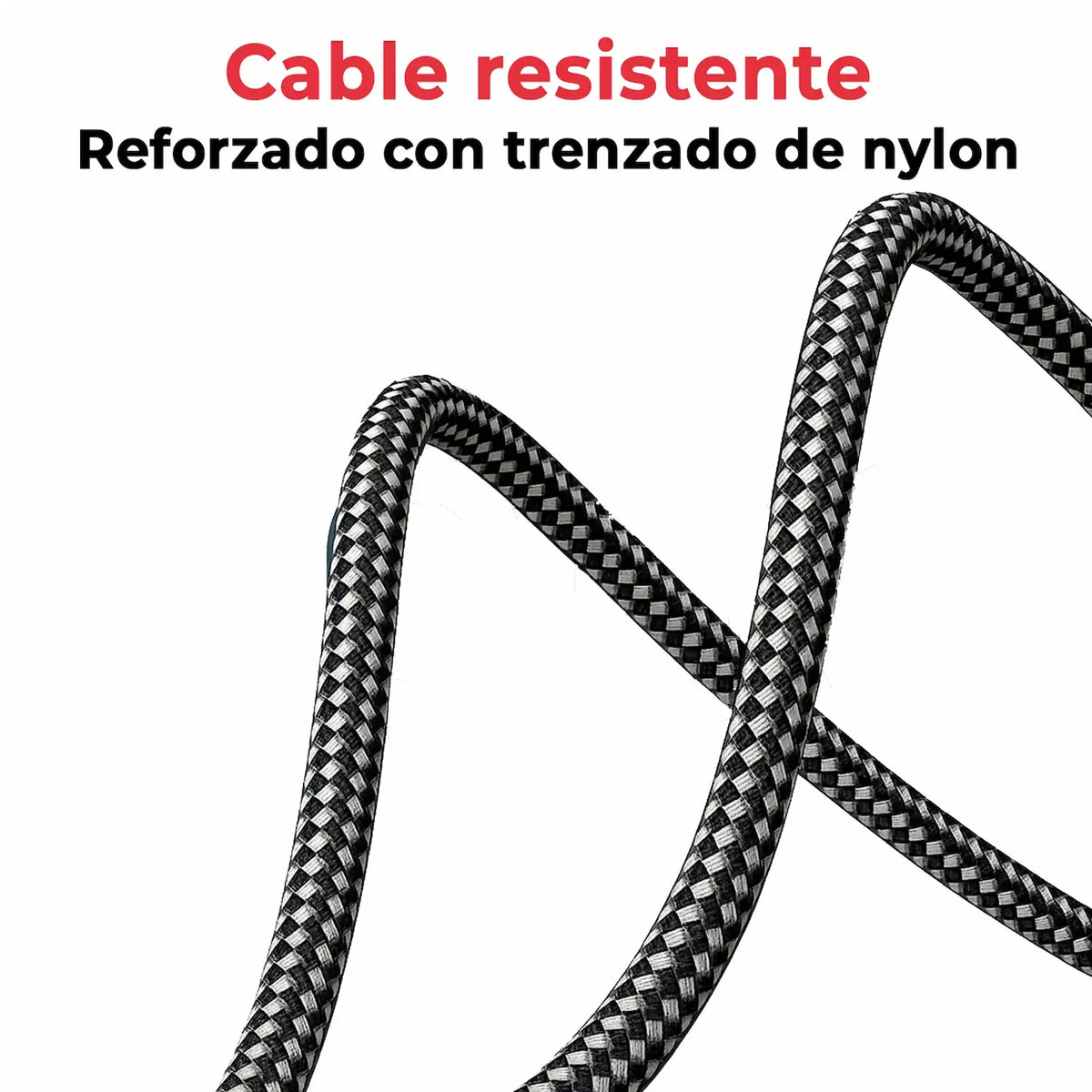 Cargador Multivoltaje Usb-C Para Portátil 5V-20V 3.25A 65W Negro Cable Trenzado