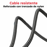Cargador Multivoltaje Usb-C Para Portátil 5V-20V 3.25A 65W Negro Cable Trenzado