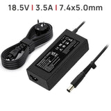 Cargador Para Portátil 18.5V 3.5A 65W 7.4X5.0Mm Clavija Con Pin