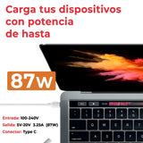 Cargador Para Portátil Apple Macbook Usb-C 87W Blanco