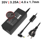 Cargador Para Portátil Lenovo 20v 3.25a 4.0x1.7mm