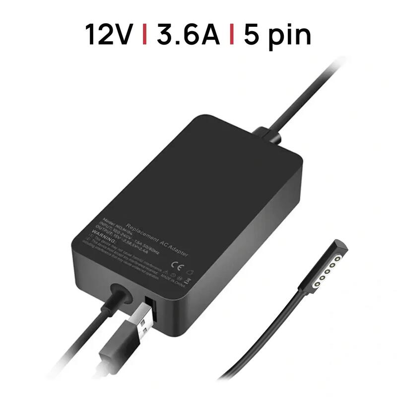 Cargador Para Tablet Microsoft Surface Rt   Rt 2   Pro 1   Pro 2   Microsoft 1536 1601 1631