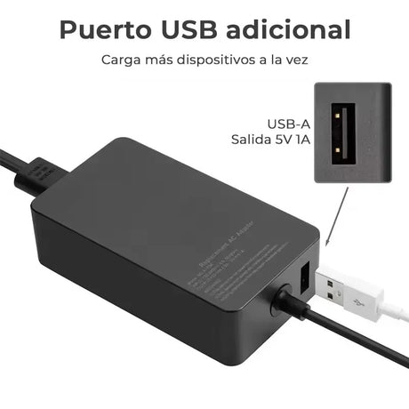 Cargador Para Tablet Microsoft Surface Rt Rt 2 Pro 1 Pro 2 Microsoft 1536 1601 1631