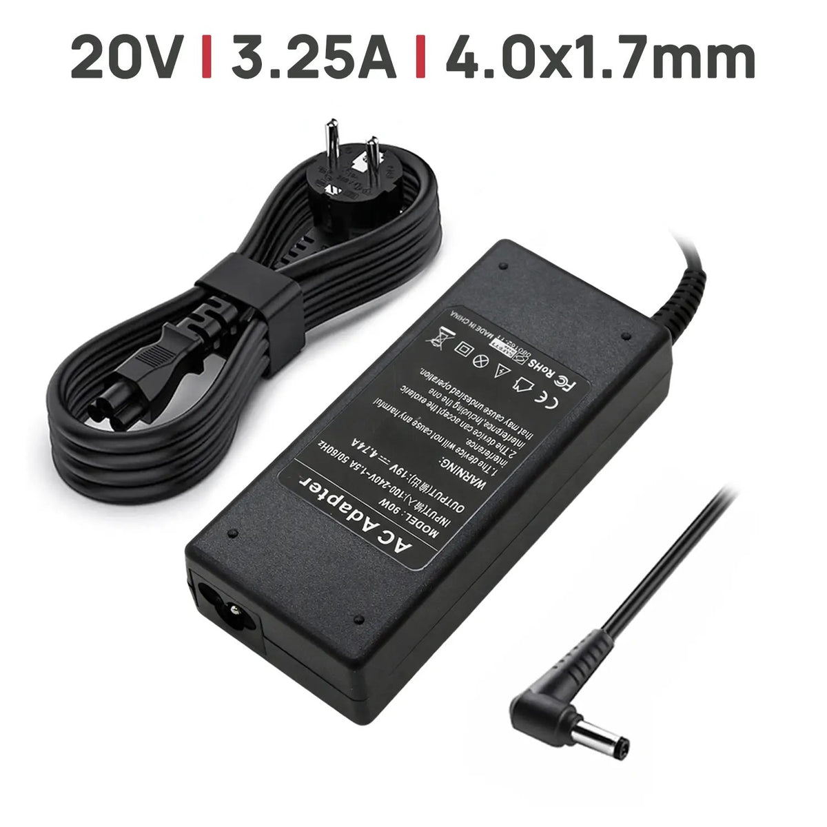 Cargador Para Portátil Lenovo Ideapad 100 100S 300 300S 310 320 320S 65W