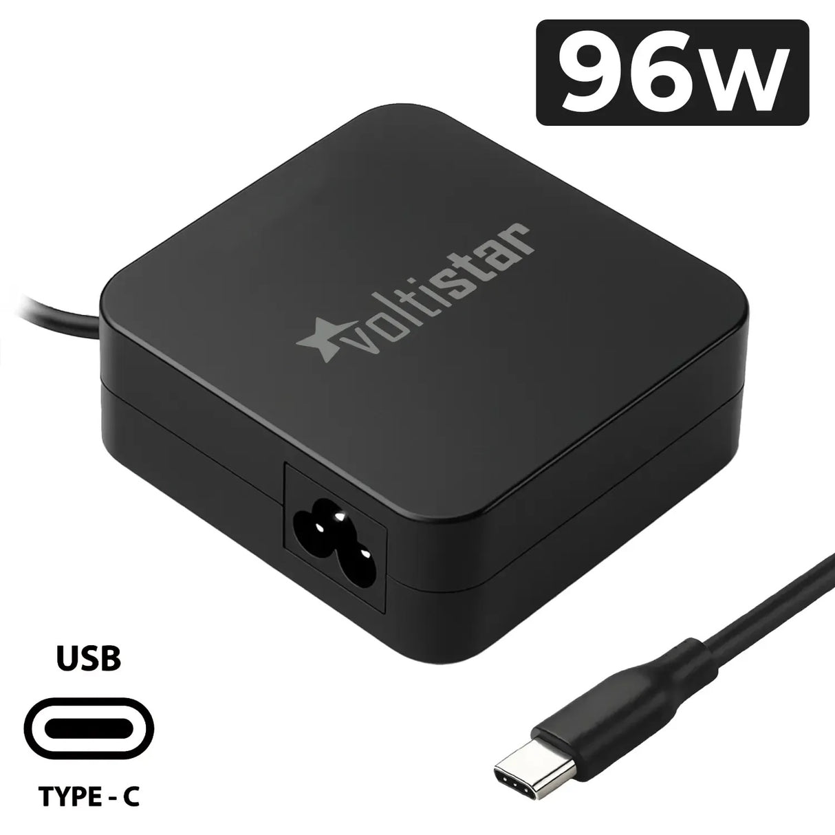 Cargador Para Portátil Apple Macbook Air Pro Ipad Usb-C 96W Negro