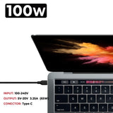 Cargador Multivoltaje Para Portátil Usb-C 5V - 20V 5A 100W Negro