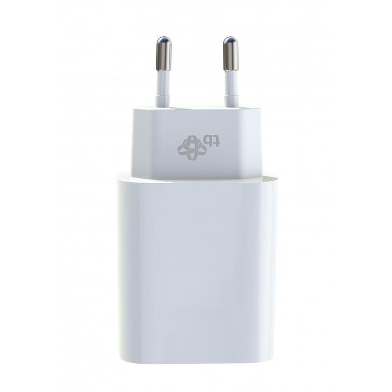 Cargador Tb Universal 2x3a Usb C + Usb A Blanco
