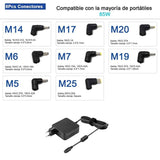 Cargador Universal De Pared Ultra Portable 65w 8tips