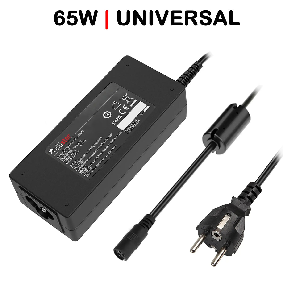 Cargador Universal Ultra Portable 15-20V 65W 10Tips