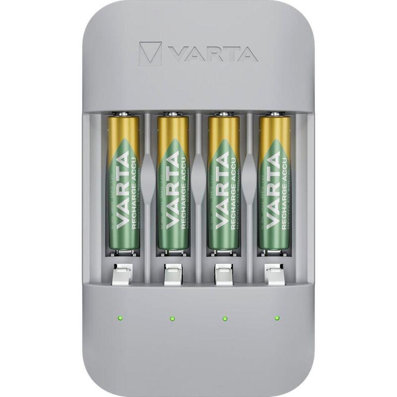 Cargador Varta Eco Charger Pro Reciclado 4x Aaa 56813 800mah