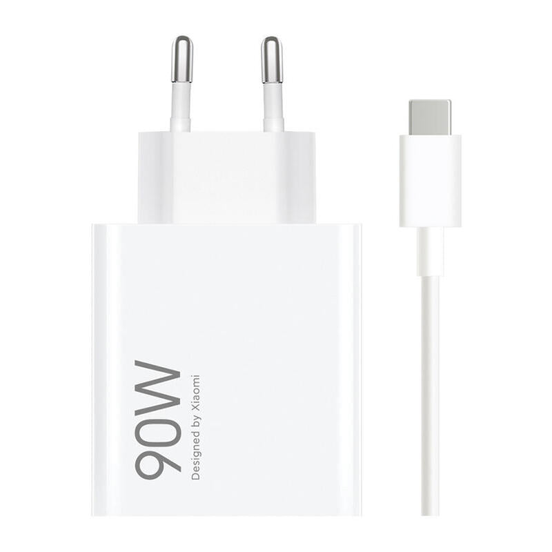 Cargador  Xiaomi Hypercharge Gan Universal De Pared 90w - Usb-A - Carga Rapida - Blanco