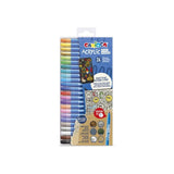 Carioca Acrylic Pack De 24 Marcadores De Pintura Acrilica - Punta Media - Tinta A Base De Agua - Alta Cobertura -