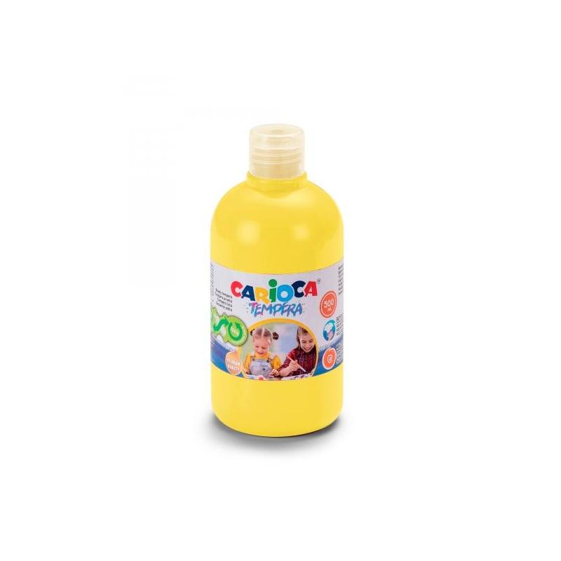 Carioca Botella De Tempera 500ml - Colores Superlavables - Faciles De Mezclar - Aplicable En Materiales Porosos - Alta