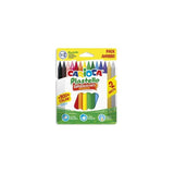 Carioca Plastello Pack De 12+2 Plasticeras  - Extra Limpias - No Dejan Color En Las Manos - Faciles De Afilar - Colores