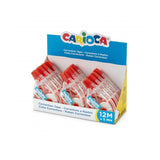 Carioca Tape Expositor De 12 Correctores - 12mx5mm - Cubriente - Se Puede Volver A Escribir Enseguid - Blanco