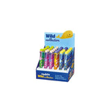 Carioca Wild Collection Expositor Con 30 Boligrafos De 8 Colores - Punta 1mm - Divertidos Diseños De Animales - Clip De