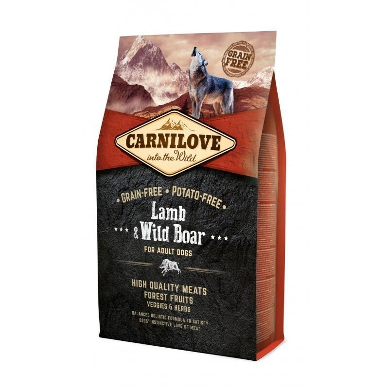 Carnilove Lamb & Wild Boar For Adult - Alimento Seco Para Perros - 4 Kg