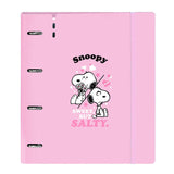 Carpeta A4 Anillas Snoopy Con Recambio