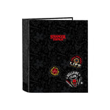 Carpeta F. 4 Anillas 35mm Lomo Ancho Stranger Things